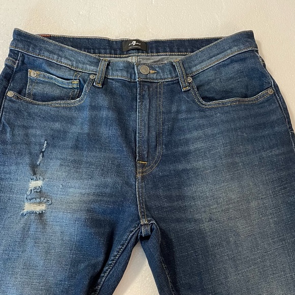 7 For All Mankind Men's
Adrien Slim Tapered Jeans
Size 33 x 32 Cotton Hemp Denim - Picture 11 of 16